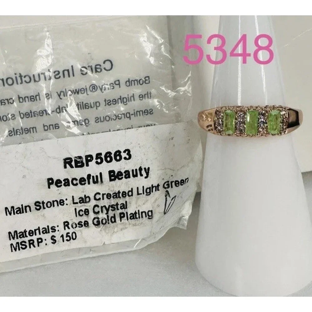 Bomb Party “Peaceful Beauty” – RBP5663 Lab-Created Light Green Ice Crystal